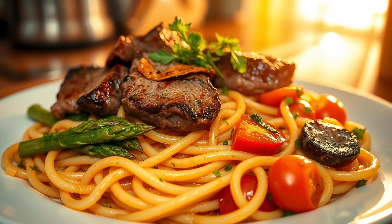 CooksyNest steak pasta recipes