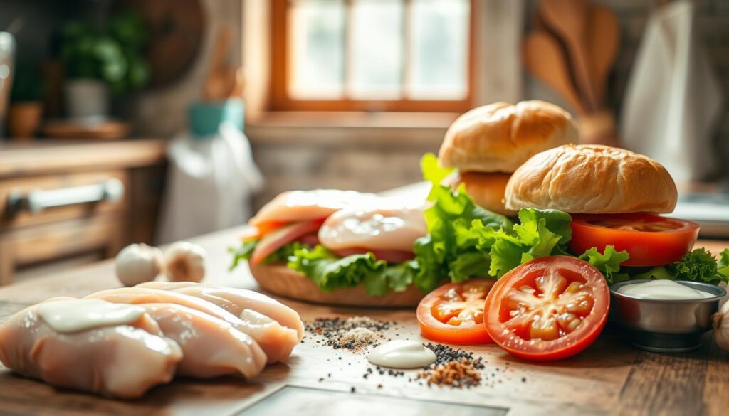 fresh ingredients for chicken sliders fresh ingredients for chicken sliders